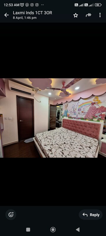 Master Bedroom in 3 BHK Apartment at Incor One City, Kukatpally – for Rent