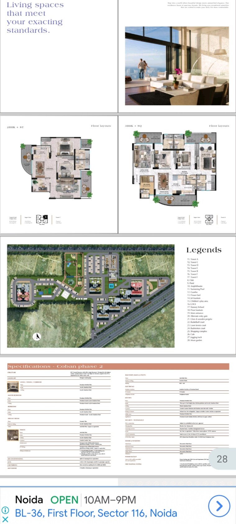 undefined, pareena-coban-residences 3 Bedroom 1997 Sq.Ft. Apartment In Sector 99a Gurgaon 8484883