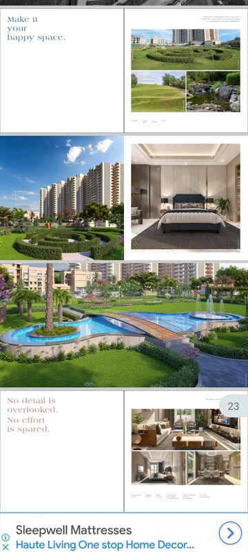 Living Room in 3 BHK Apartment at Pareena Coban Residences, Sector 99a – for Sale
