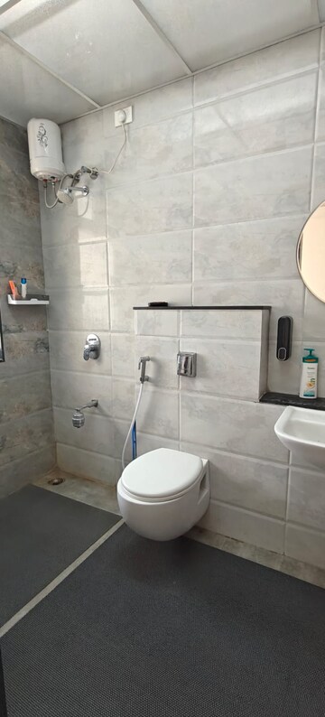 Bathroom in 3 BHK Apartment at Nyati Elysia, Kharadi – for Rent