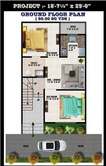 Balcony in 3 BHK Independent House at Achheja – for Sale