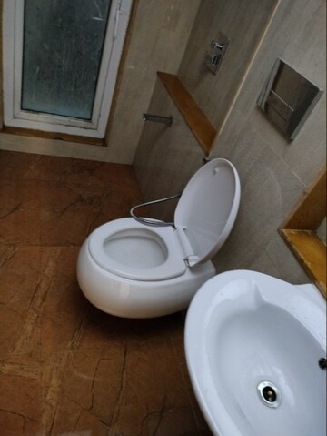 Bathroom in 3 BHK Apartment at Ruparel Ariana, Parel – for Rent