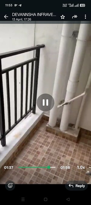 Master Bedroom in 3 BHK Apartment at Omaxe Residency II, Gomti Nagar – for Sale