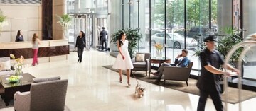 Building Lobby in 3 BHK Apartment at Lodha Trump Tower, Worli – for Sale