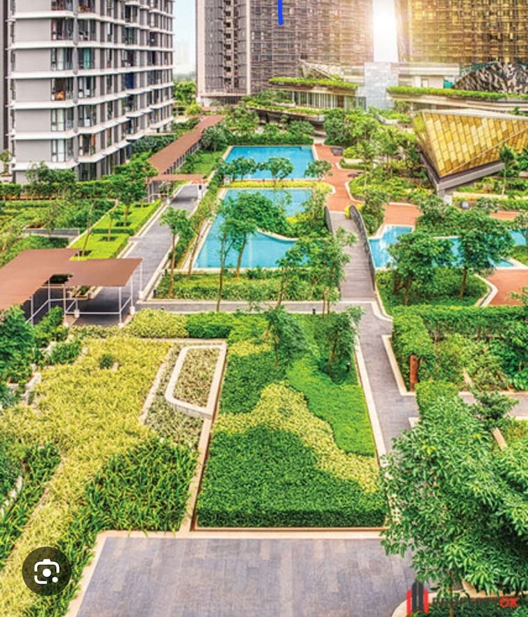 Garden, lodha-trump-tower 4 Bedroom 1600 Sq.Ft. Apartment In Worli Mumbai 8485452