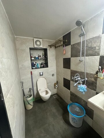 Bathroom in 4 BHK Apartment at Shams Palace, Bandra West – for Rent