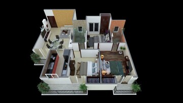 Floor Plan in 2 BHK Apartment at Harahua – for Sale