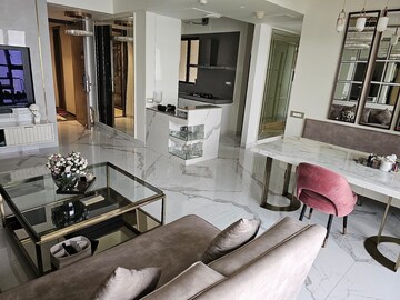 Living Room in 3 BHK Apartment at Lodha Marquise, Worli – for Rent