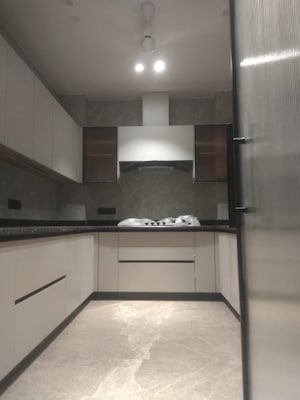 Kitchen in 4 BHK Builder Floor at New Friends Colony – for Sale