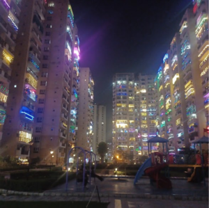 Gym in 3 BHK Apartment at Nirala Aspire, Panchsheel Green – for Sale