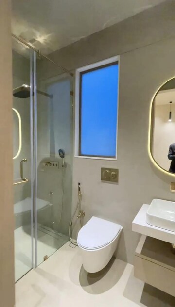 Bathroom in 3 BHK Builder Floor at JanKalyan CHS, Goregaon West – for Sale