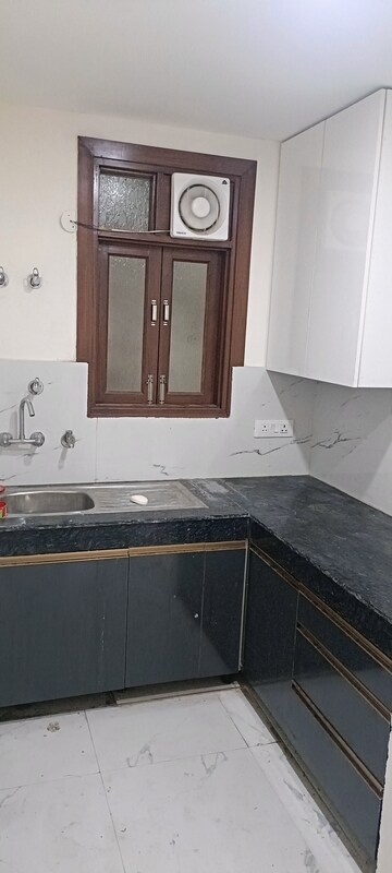 Kitchen in 3 BHK Builder Floor at Khirki Extension – for Rent