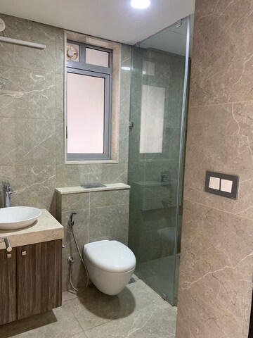 Bathroom in 3 BHK Apartment at Oberoi Sky City, Borivali East – for Rent
