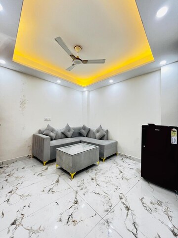 Living Room in 1 BHK Apartment at Freedom Fighters Enclave – for Rent
