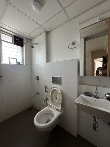 Bathroom in 1 BHK Apartment at Raunak Bliss, Ghodbunder Road – for Rent