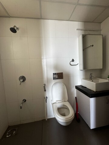 Bathroom in 1 BHK Apartment at Raunak Bliss, Ghodbunder Road – for Rent