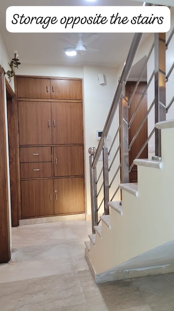 Staircase in 6 BHK Builder Floor at South Extension ii – for Rent