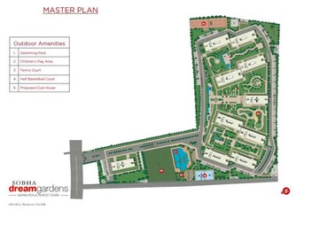 Master Plan in 2 BHK Apartment at Sobha Dream Gardens, Thanisandra Main Road – for Rent