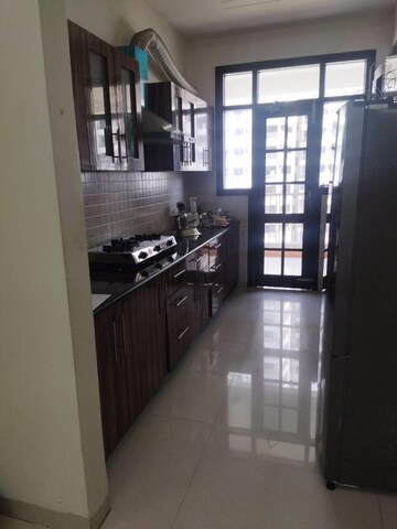 Kitchen in 3 BHK Apartment at Golden Sand Apartments, Dhakoli Village – for Sale