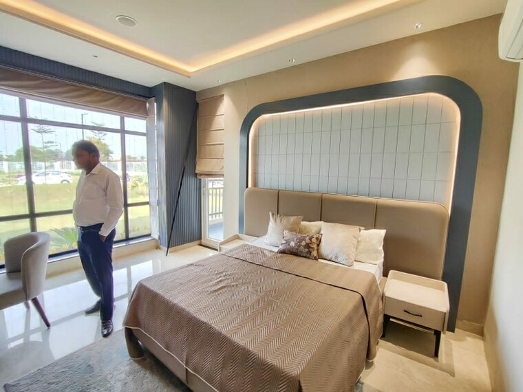 Bedroom, jashn-elevate 3 Bedroom 1650 Sq.Ft. Apartment In Sushant Golf City Lucknow 8488011