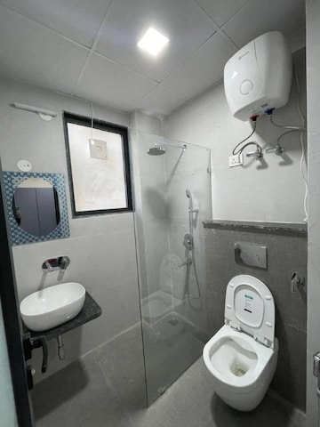 Bathroom in 2 BHK Apartment at HBH Galaxy Apartments, Sector 43 – for Rent