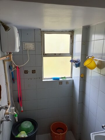 Bathroom in 1 RK Apartment at Himgiri Lokupvan Phase II CHS Ltd, Vasant Vihar – for Sale