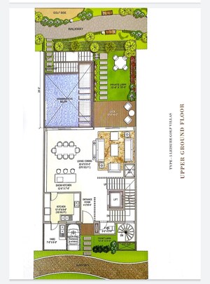Floor Plan in 4 BHK Villa at Rise Resort Residences, Tech Zone 4 Greater Noida – for Sale