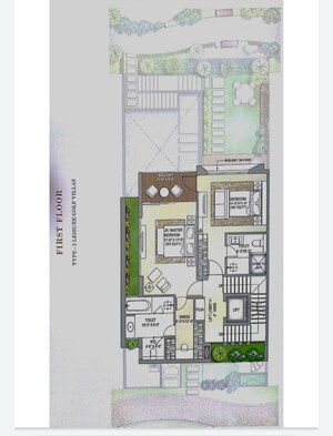 Floor Plan in 4 BHK Villa at Rise Resort Residences, Tech Zone 4 Greater Noida – for Sale