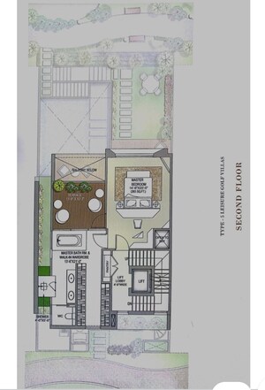 Floor Plan in 4 BHK Villa at Rise Resort Residences, Tech Zone 4 Greater Noida – for Sale