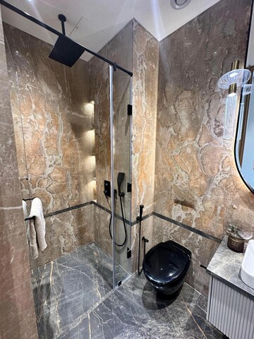 Bathroom in 3 BHK Apartment at Lodha The World Towers World One Tier 2, Worli – for Rent