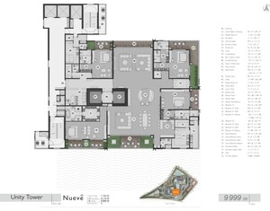 Floor Plan in 4 BHK Apartment at Navanaami Megaleio, Peeranchuruvu – for Sale