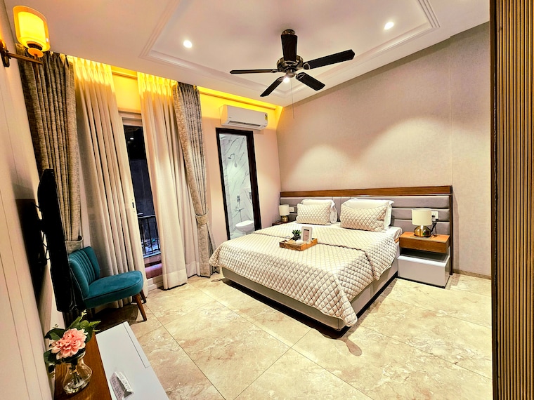 Master Bedroom, ramgarh bhudda 3 Bedroom 1675 Sq.Ft. Builder Floor In Ramgarh Bhudda Zirakpur 8489313