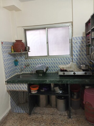 Kitchen in 1 BHK Apartment at Nirman Vihar, Jogeshwari East – for Rent