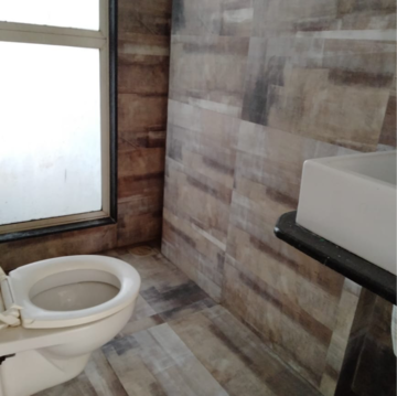 Bathroom in 2 BHK Apartment at Shree Shakun Heights, Goregaon East – for Rent