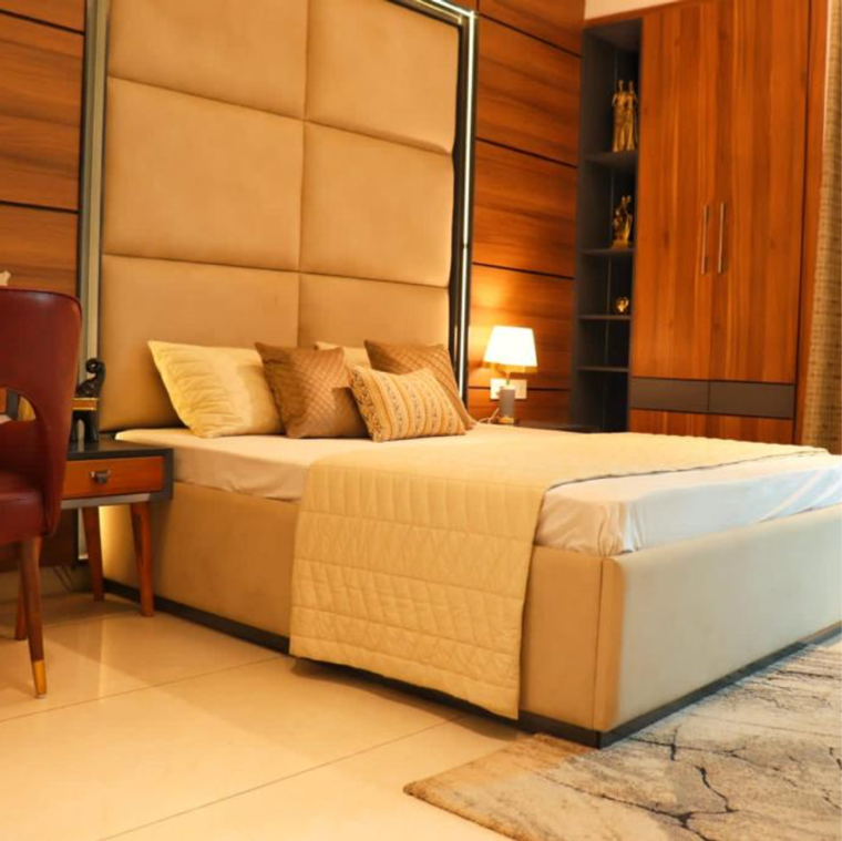 Bedroom, green-valley-residencia 3 Bedroom 1900 Sq.Ft. Apartment In Nagla Road Zirakpur 8489599