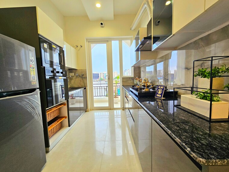 Kitchen, peer mucchalla 3 Bedroom 1345 Sq.Ft. Apartment In Peer Mucchalla Zirakpur 8489603