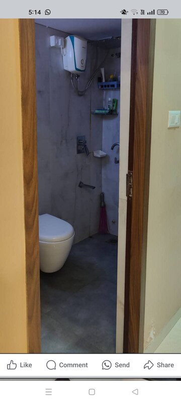 Bathroom in 1 BHK Apartment at Goregaon West View CHS, Goregaon West – for Rent
