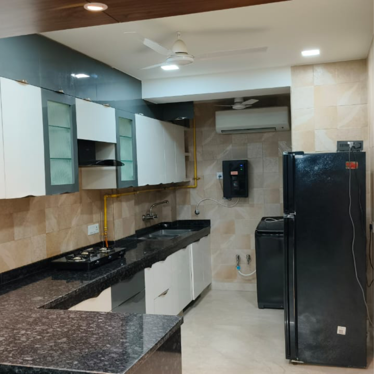 Kitchen, east of kailash 3 Bedroom 1350 Sq.Ft. Builder Floor In East Of Kailash Delhi 8489816
