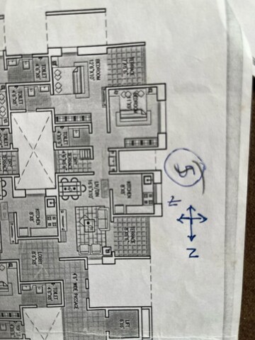 Floor Plan in 2 BHK Builder Floor at Mittal Sun Aura, Sinhagad Road – for Sale