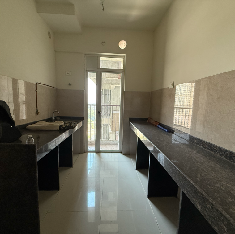 Kitchen, marathon-nexzone 2 Bedroom 640 Sq.Ft. Apartment In Palaspe Phata Navi Mumbai 8490028
