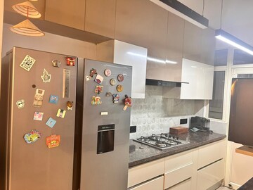 Kitchen in 3 BHK Apartment at Mittal Rajnagar Residency, Raj Nagar Extension – for Rent