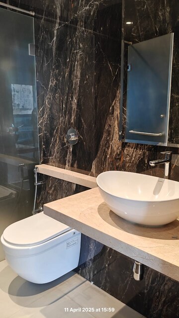 Bathroom in 2 BHK Apartment at Bandra West – for Rent