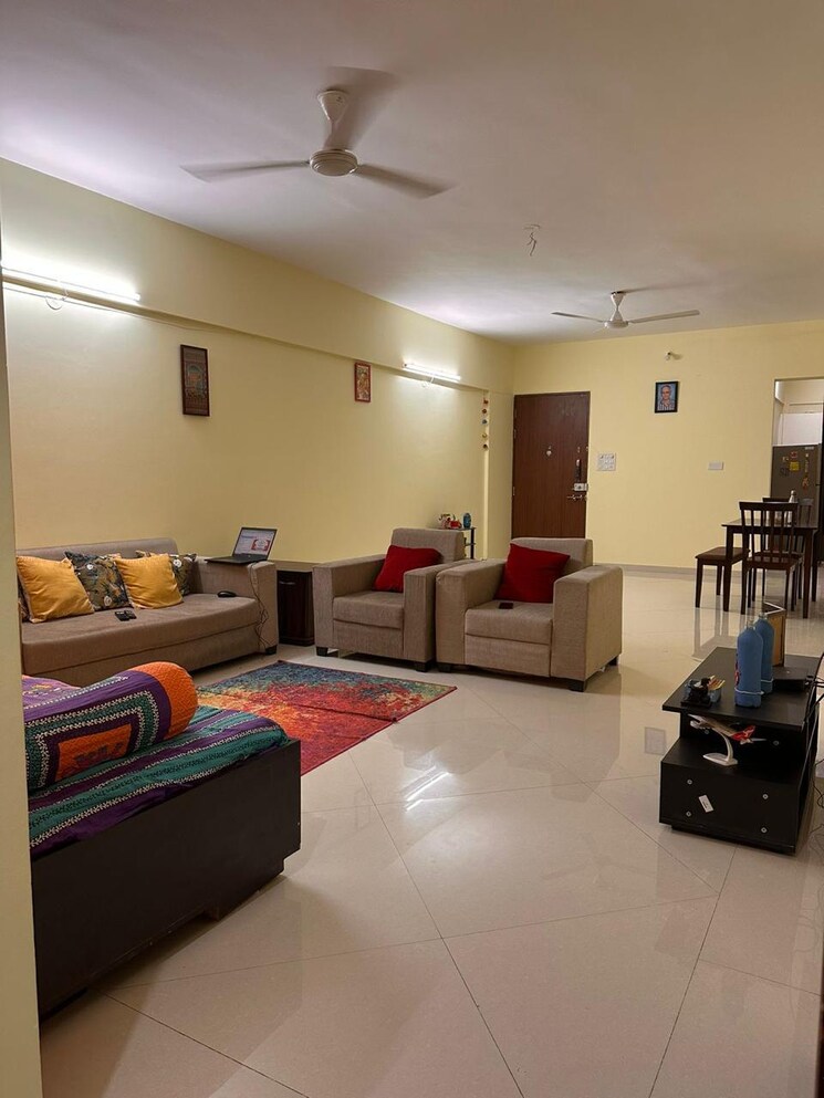 Living Room, konark-karia-riva 3 Bedroom 1380 Sq.Ft. Apartment In Mundhwa Pune 8490347