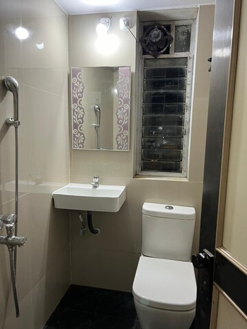 Bathroom in 2 BHK Apartment at Swastik CHS Vile Parle West, Vile Parle West – for Rent