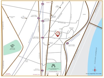 3 BHK Apartment – Map Location View at Bhoomi Simana, Parel - for Sale