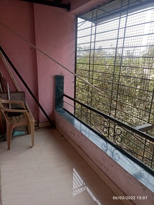 Balcony in 1 BHK Apartment at Tirupati Heights Dhankwadi, Dhankawadi – for Sale