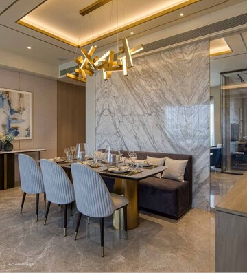 Living Room in 4 BHK Apartment at Bhoomi Simana, Parel – for Sale