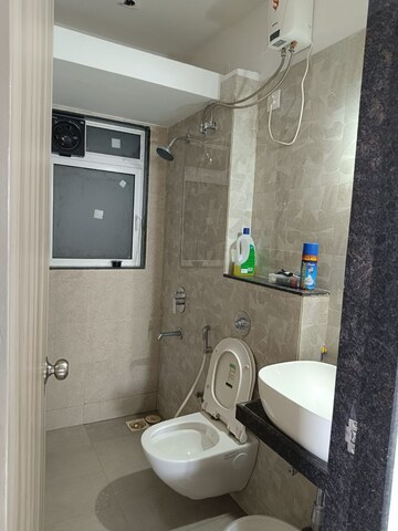 Bathroom in 2 BHK Apartment at Ashar Axis, Majiwada – for Rent