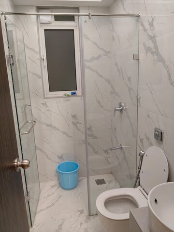 Bathroom in 3 BHK Apartment at Aurum Q Islands, Ghansoli – for Rent