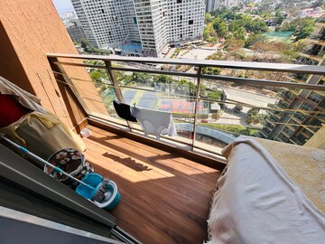 Balcony in 2 BHK Apartment at Amanora Adreno Towers, Hadapsar – for Rent